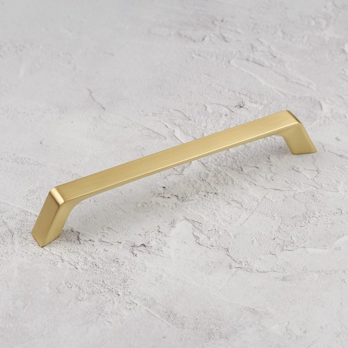 Brushed brass cupboard handle - brass,