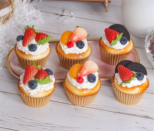 Skyseen 6pcs artificial cake - 6pcs,
