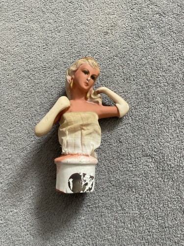 Vintage chalkware half - vintage,