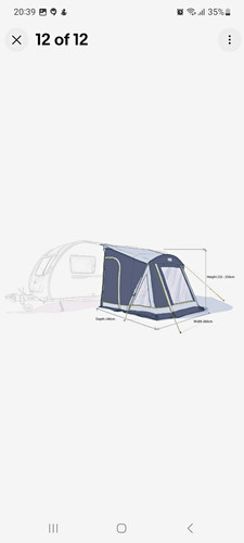 Awning pole - awning,