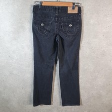 Vintage True Religion Straight Y2K Hip Hop Jeans Boys 12 Years Old Grey