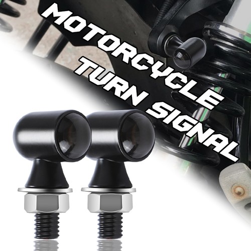 Black led mini turn signal - black,
