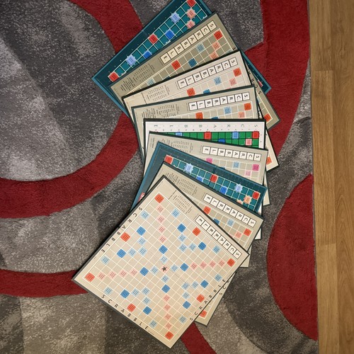 Nine scrabble boards for - scrabble,