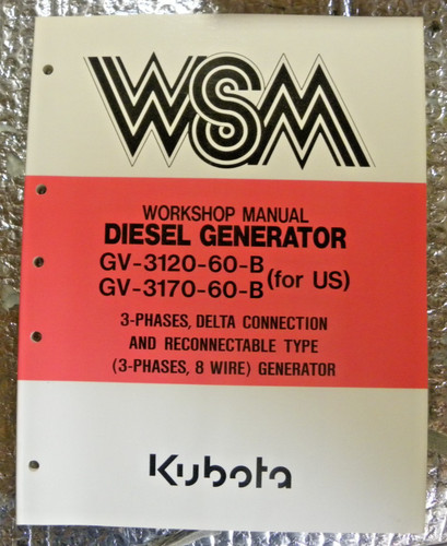 Wsm kubota workshop - wsm, manual