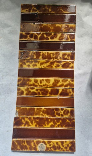 Antique fireplace spacer tiles
