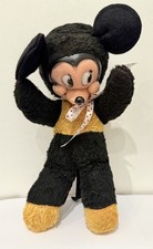 Vintage 1930s Disney Mickey Mouse Soft Toy with Rubber Face