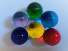 6 x 30mm coloured Crystal