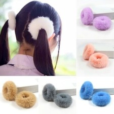Fur Velvet hair Scrunchies ponytail