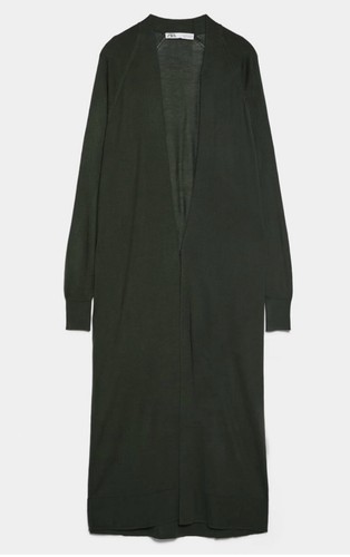 Long maxi green - long, zara