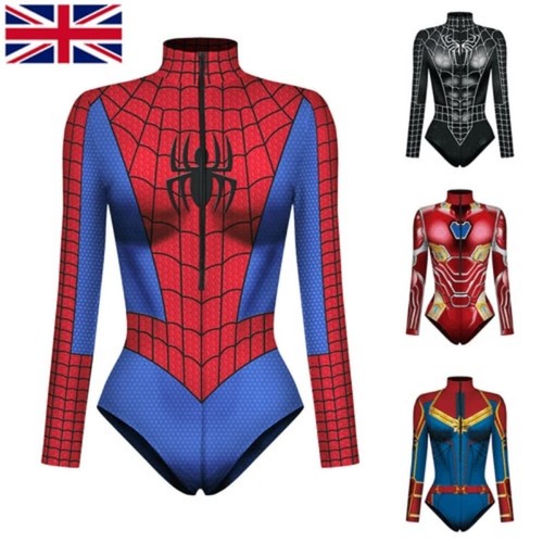 Women black venom spiderman - uk,