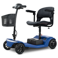 2026 Portable Mobility Scooter, 4mph, 136kg Weight Capacity, LED Headlight