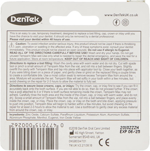 Dental cement material repair - dental,