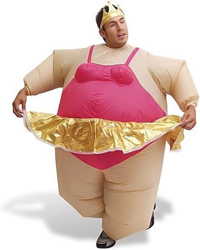 Inflatable ballerina fat suit - fat,