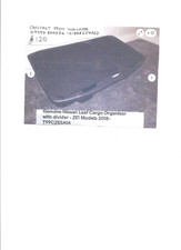 nissan leaf cargo organiser T99C25SA1A - ZE1 Models 2018  