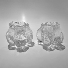 Pair of Kosta Boda Rosebud