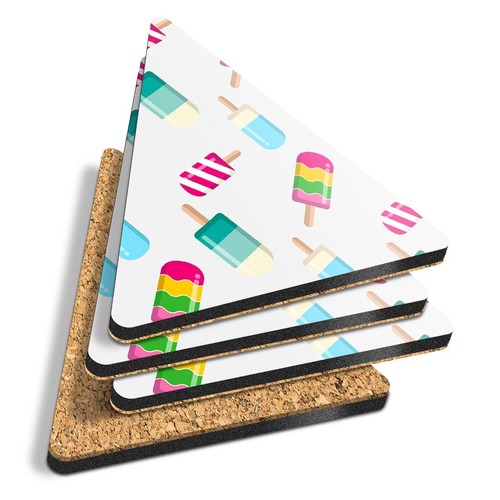 Triangle coasters pretty - 4x,