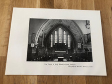 1936 print - the organ in holy trinity church bedford