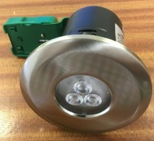 JC94113LED BRUSHED NICKEL FIREGUARD DOWNLIGHT with WARM WHITE 7.2W LED IP20  