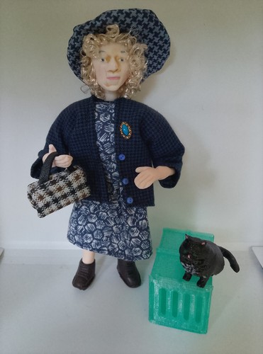 Dolls house miniature polymer - house,