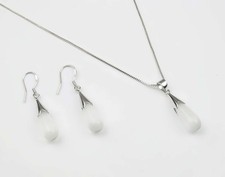 Moonstone Dangle Drop Necklace