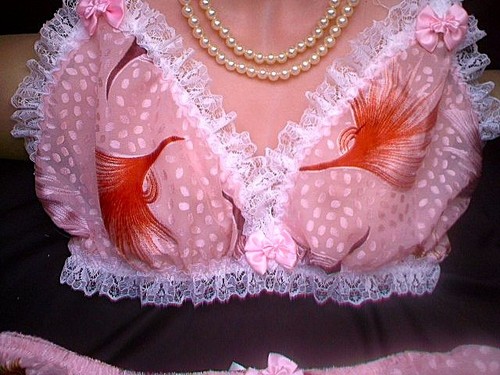 Sissy pink chiffon satin sheen - pink,