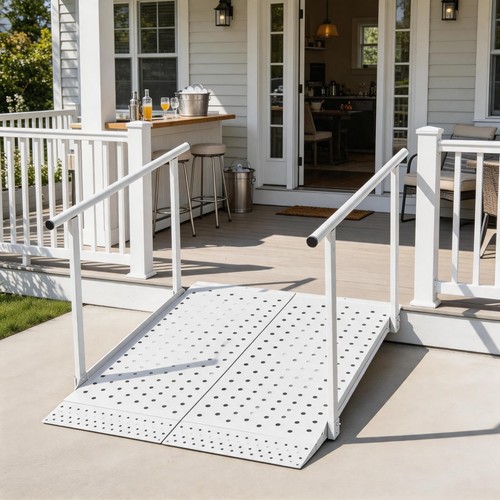 Portable wheelchair ramp - ramp, with