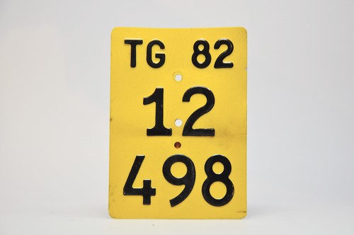 Moped number plate - moped,