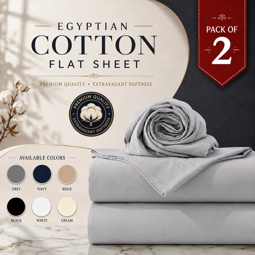 Pack flat sheet - sheet, cotton