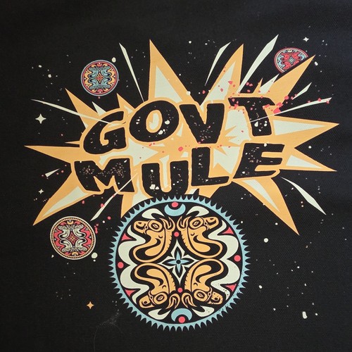 Gov mule black - canvas, tote