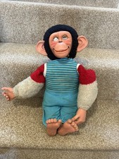 Vintage 1960's Chad Valley Toys Jacko Monkey Plush  For Restoration