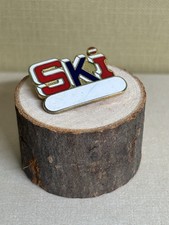 Vintage Ski Pin Badge Enamel