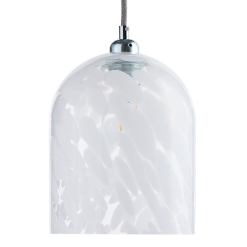 White confetti glass lampshade - white,