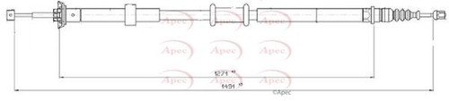 Apec rear left brake - apec, for