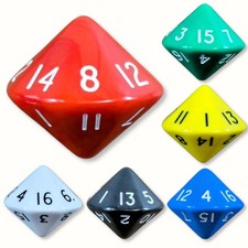 D16 Dice Sixteen Sided Cone