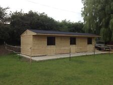 Timber/ Wooden Horse Stable can be mobile - Vale Stables Timber Buildings 12x30'