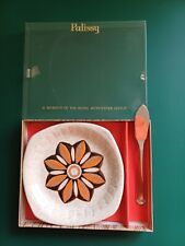 Vintage Royal Worcester Palissy Kalabar Pate/butter/nibbles Dish & Spreader