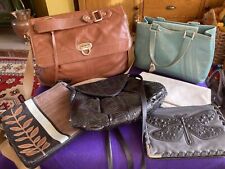 6 Handbags job lot Mainly Leather. Some Vintage  Radley Tula Nica J Renee Sienna