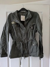 Primark Khaki Jacket New With Tags Festival Style Size 14