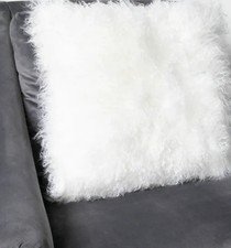 Luxurious sheepskin cushion -