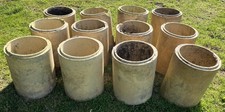 12 x Reclaimed Clay Chimney Flue Liner Sections. Approx. 12" x 9.5" Garden Pots?
