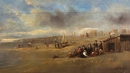 Antique oil painting - antique,