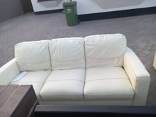 DFS Cream Leather Sofa set