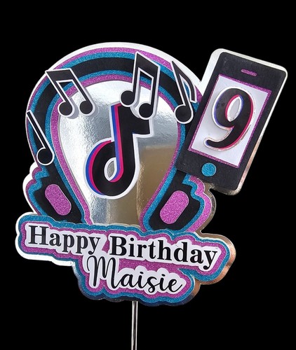 Personalised tiktok cake - tiktok,