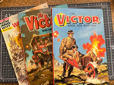 Collection Victor Book for Boys 1970's annuals + How & Why