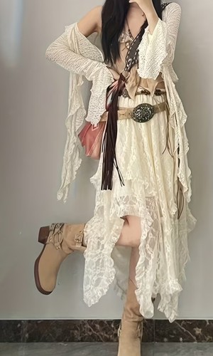 Lovely cream lacey - lovely,