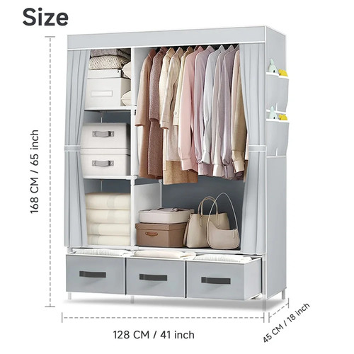 2026 new portable wardrobe - new,