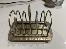 Vintage Antique Brass Toast Rack 