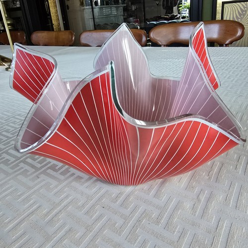 Retro glass handkerchief vase - retro,