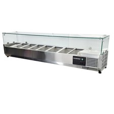 Countertop Prep Fridge Glass