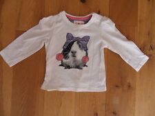 Cute Mothercare Baby Girls Guinea Pig long sleeved top - Age 6-12  Months